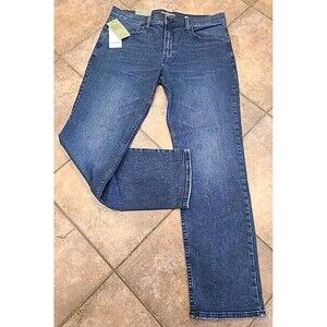 Goodfellow Mens DARK BLUE WASH Total Flex Jeans SLIM FIT 5 pocket NWT 34x30